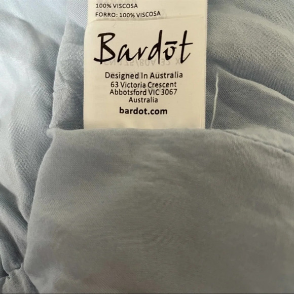 Bardot light blue off the shoulder romper playsuit  9613 - Picture 8 of 11